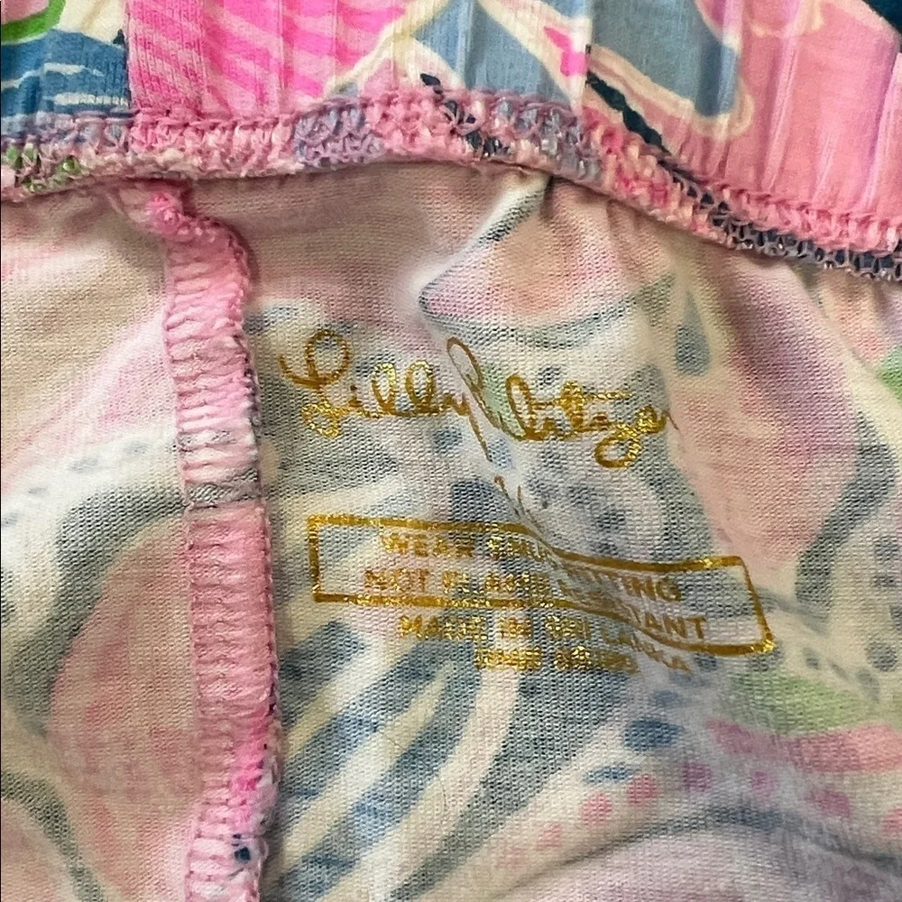 Lilly Pulitzer Sammy tropical floral pajamas girls 14